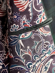 Blue Slim Fit Check Suit: Jacket - Image 9 of 11