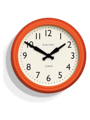Jones Clocks Orange Orange Retro Telecom Wall Clock - Image 1 of 6