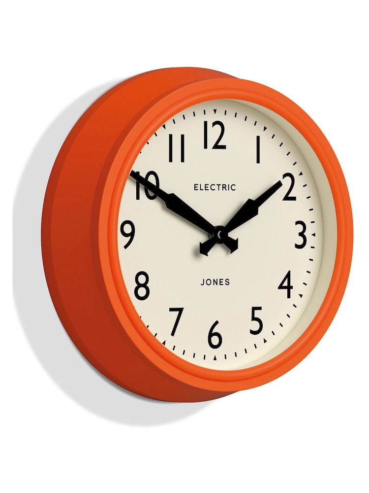 Jones Clocks Orange Orange Retro Telecom Wall Clock - Image 4 of 6