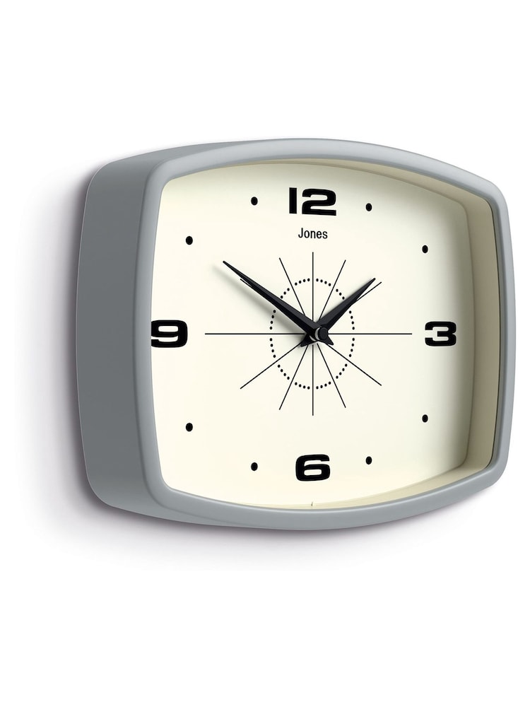 Jones Clocks Grey Grey Movie Retro Wall Clock - Image 4 of 4