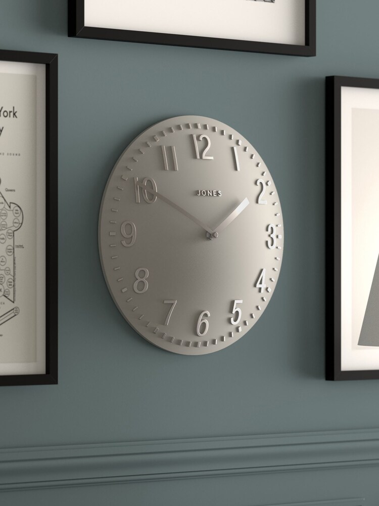 Jones Clocks Grey Grey Chilli Convex Wall Clock - Image 2 of 4