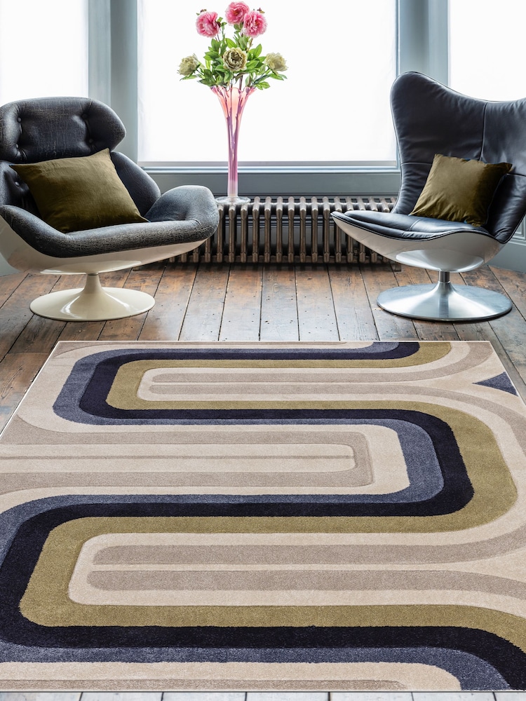 Asiatic Rugs Blue Sketch Contour Rug - Image 1 of 4
