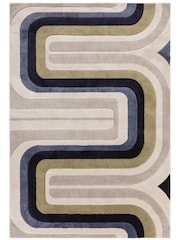 Asiatic Rugs Blue Sketch Contour Rug - Image 2 of 4