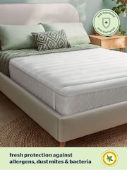 Silentnight White Anti Allergy Mattress Topper - Image 2 of 11