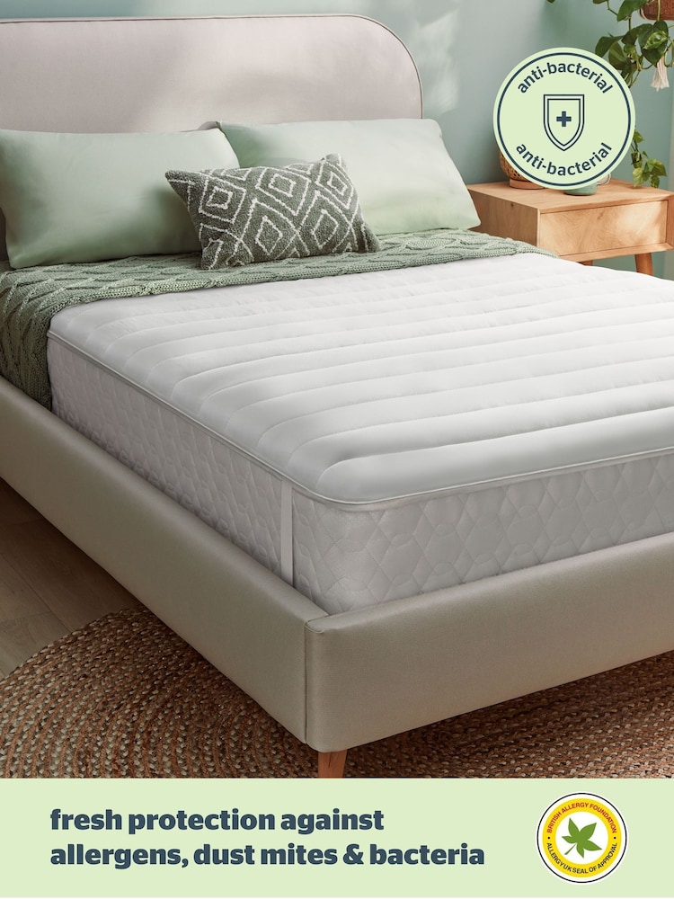 Silentnight White Anti Allergy Mattress Topper - Image 2 of 11