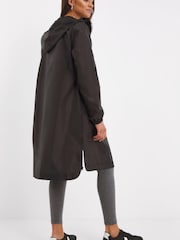 Simply Be Black Longline Packaway Trench Jacket - Image 2 of 4