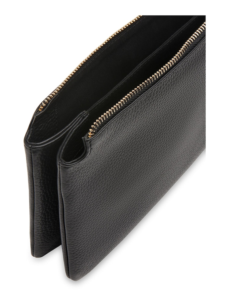 Whistles Black Elita Double Pouch Clutch - Image 2 of 4