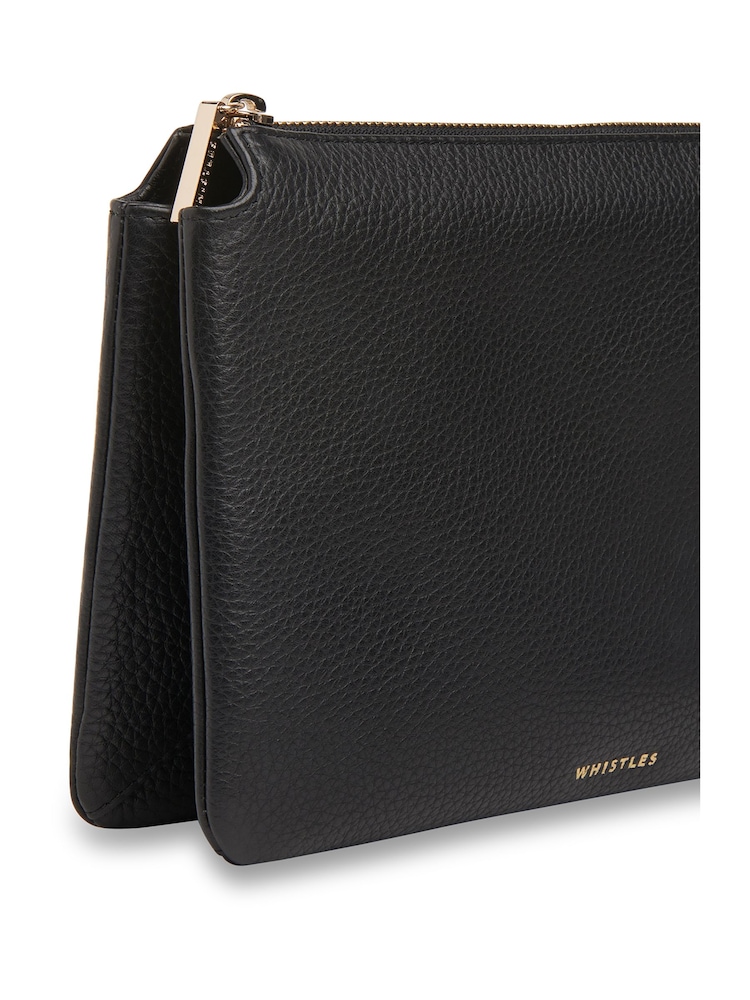 Whistles Black Elita Double Pouch Clutch - Image 4 of 4