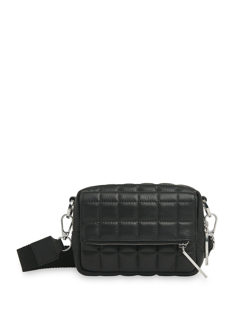 Whistles Black Quilted Bibi Cross-Body Bag - Image 1 of 4