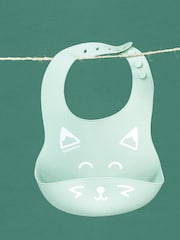 Babymoov Set of 2 Bib'Isy Silicone Fox Catcher Bibs - Image 1 of 4