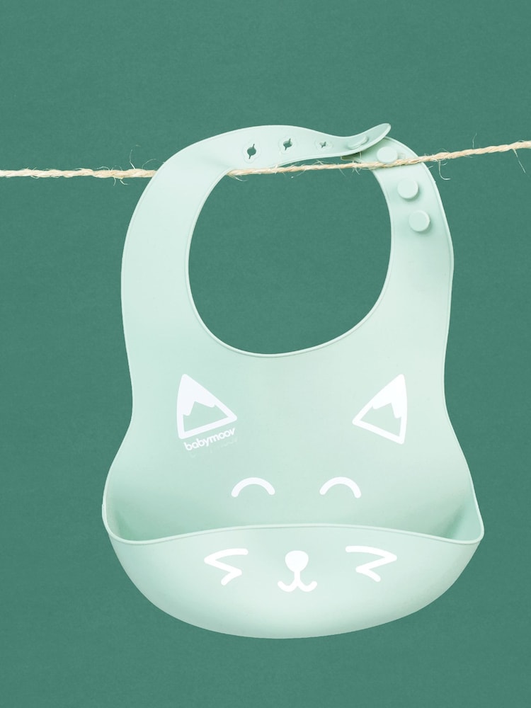 Babymoov Set of 2 Bib'Isy Silicone Fox Catcher Bibs - Image 1 of 4
