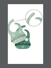 Babymoov Set of 2 Bib'Isy Silicone Fox Catcher Bibs - Image 2 of 4