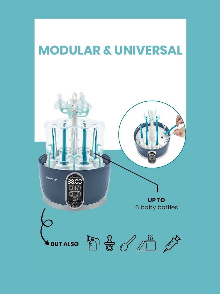 Babymoov Turbo Pure Two-in-One Steriliser Dryer Bottle Storage - Image 3 of 3