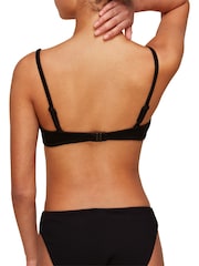 Whistles Black Ribbed Underwire Bikini Top - Image 2 of 3