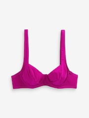 Magenta Pink Non Padded Underwired Top Non Pad Bikini Top - Image 6 of 6