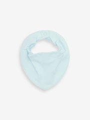 Blue 5 Pack Dribble Baby 100% Cotton Bibs - Image 2 of 3