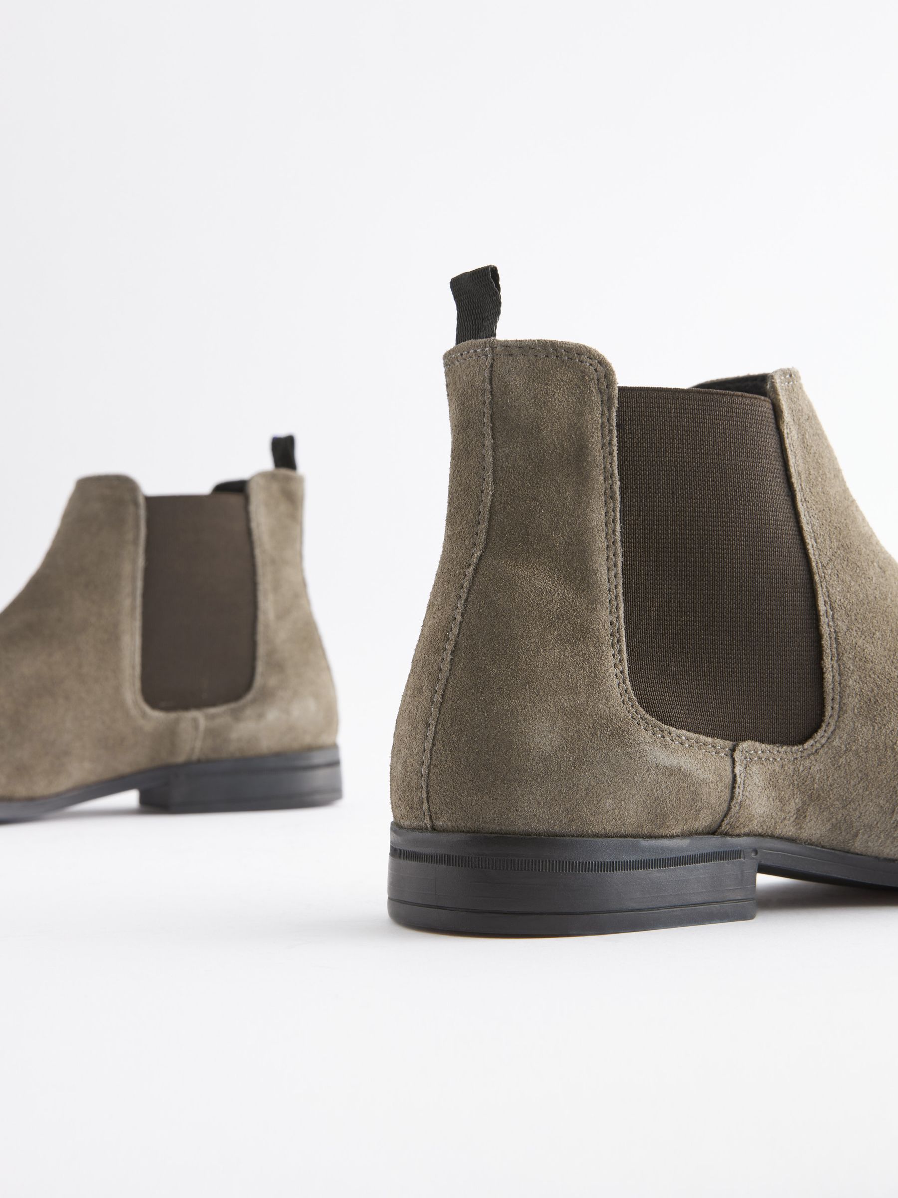 Buy Grey Suede Chelsea Boots from Next Luxembourg