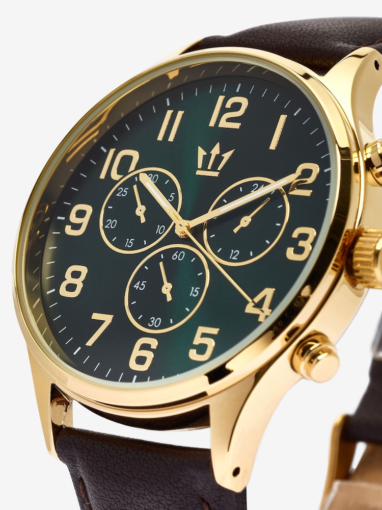 Next Classic Watch With Brown Strap - Image 3 of 3 Next Classic Watch With Brown Strap - Image 3 of 3