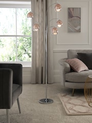 Rose Gold Bella 5 Light Floor Lamp - Image 1 of 7