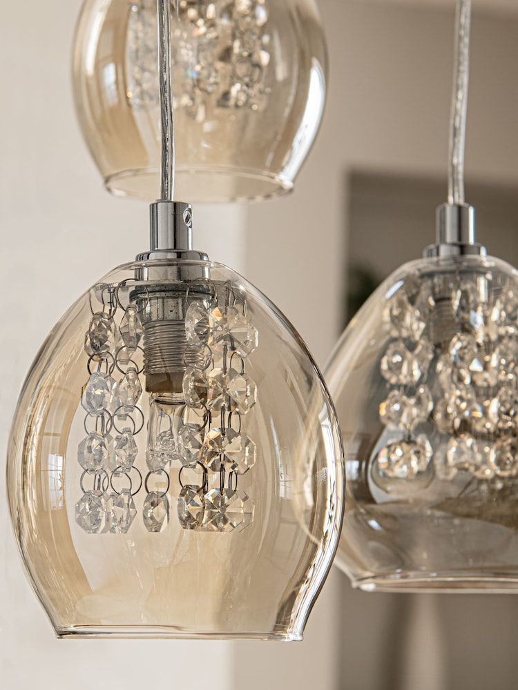 Mink Brown Bella 5 Light Cluster Ceiling Light - Image 11 of 11