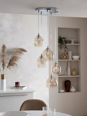 Mink Brown Bella 5 Light Cluster Ceiling Light - Image 2 of 11