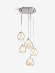 Mink Brown Bella 5 Light Cluster Ceiling Light - Image 5 of 11