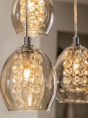 Mink Brown Bella 5 Light Cluster Ceiling Light - Image 9 of 11