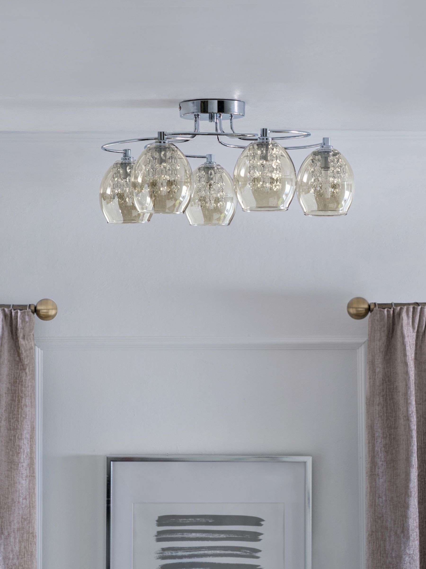 Bella 5 light flush fitting hot sale