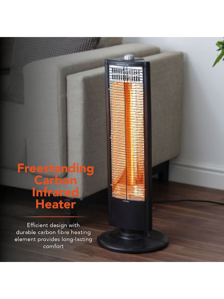 Warmlite Black WL42013 1KW Infrared Heater With Oscillation - Image 10 of 10
