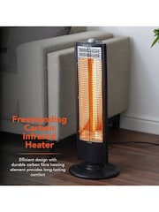 Warmlite Black WL42013 1KW Infrared Heater With Oscillation - Image 3 of 7