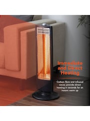 Warmlite Black WL42013 1KW Infrared Heater With Oscillation - Image 4 of 7