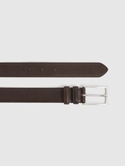 Reiss Chocolate Martin Formal Suit Belt - Image 5 of 5