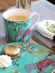 Sara Miller Set of 4 Blue Cake Plates - Image 2 of 6