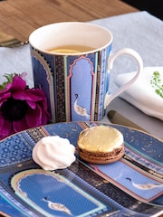 Sara Miller Set of 4 Blue Cake Plates - Image 3 of 6