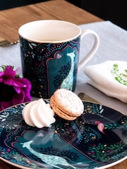 Sara Miller Set of 4 Blue Cake Plates - Image 4 of 6