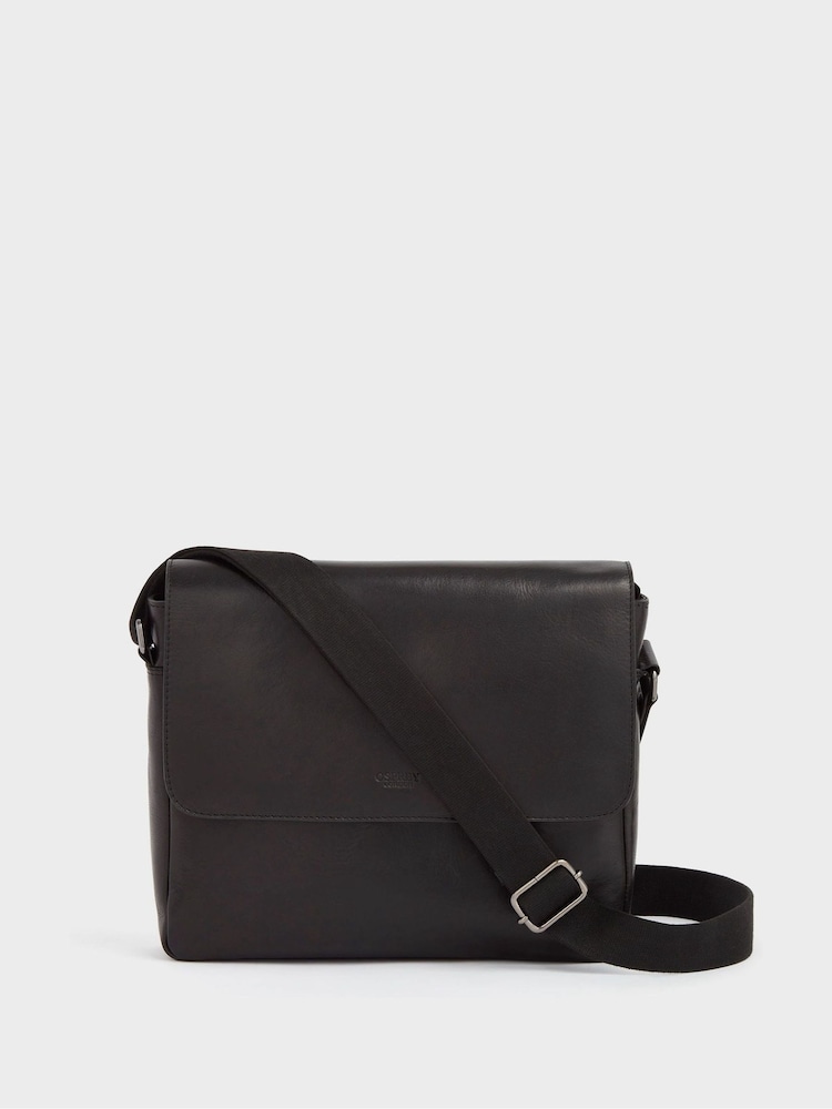 OSPREY LONDON Carter Saddle Leather Large Messenger Bag - Image 1 of 5