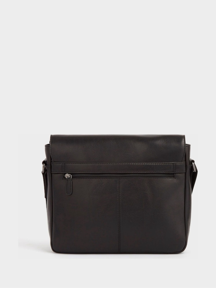 OSPREY LONDON Carter Saddle Leather Large Messenger Bag - Image 2 of 5
