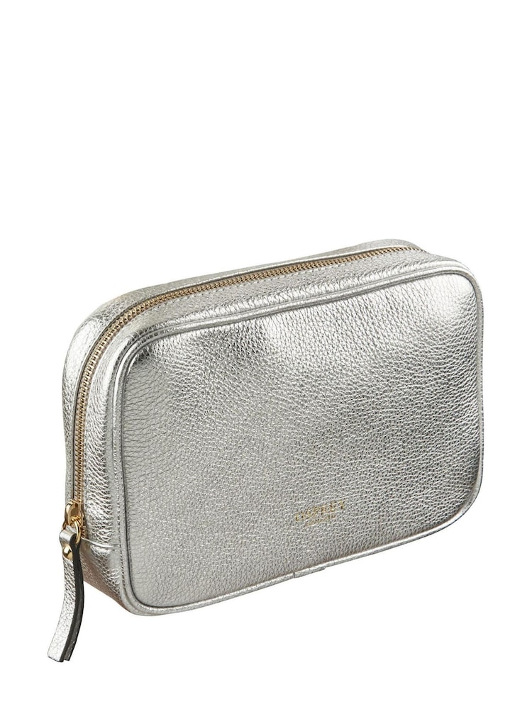 Argento - OSPREY LONDON - Roma - Borsa a tracolla in pelle italiana - Immagine 2 di 7