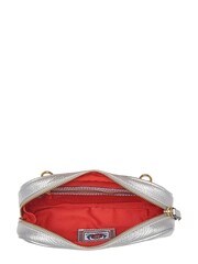 Argento - OSPREY LONDON - Roma - Borsa a tracolla in pelle italiana - Immagine 4 di 7