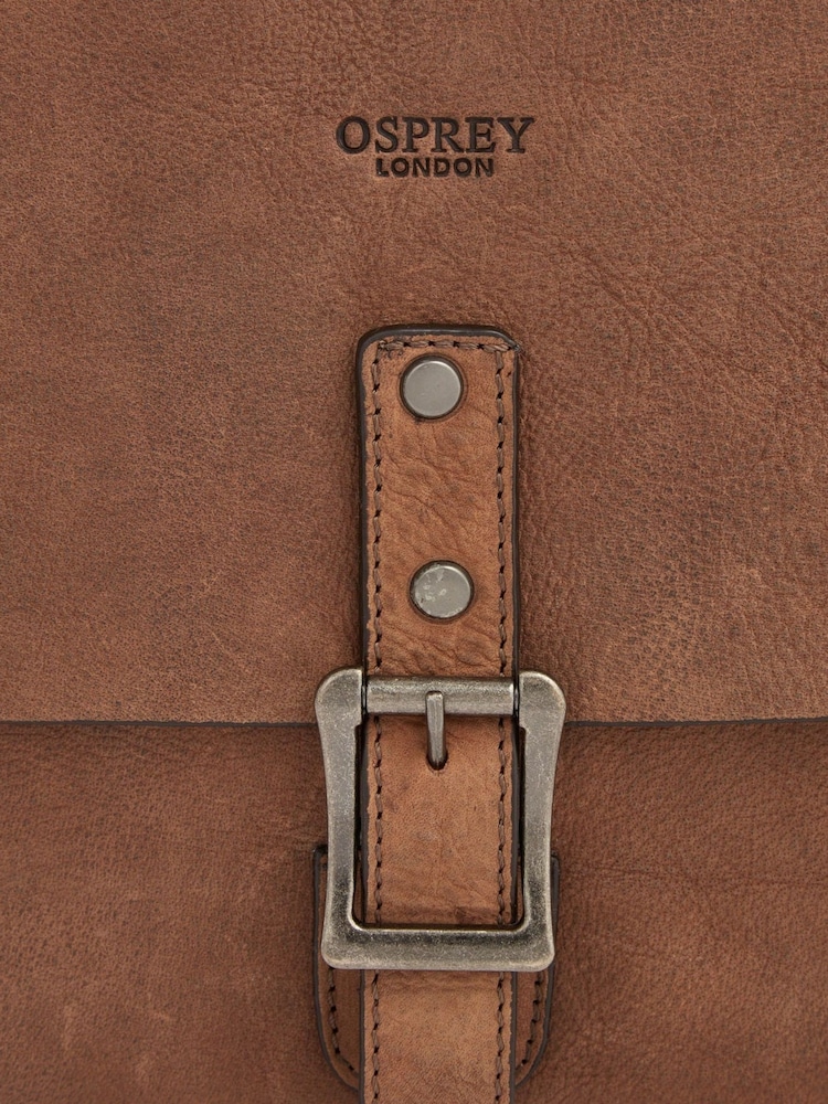 OSPREY LONDON Clayton Leather Satchel - Image 6 of 6