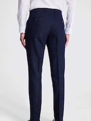 MOSS Blue Slim Fit Donegal Suit Trousers - Image 2 of 4