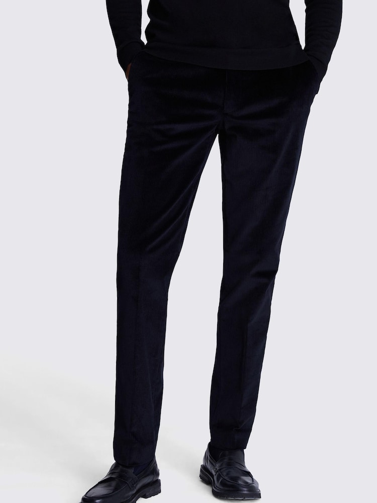 Pantalones de traje ajustados de pana de Moss - Imagen 1 de 4