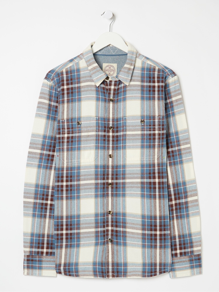 FatFace Blue Kinross Check Shirt - Image 1 of 3