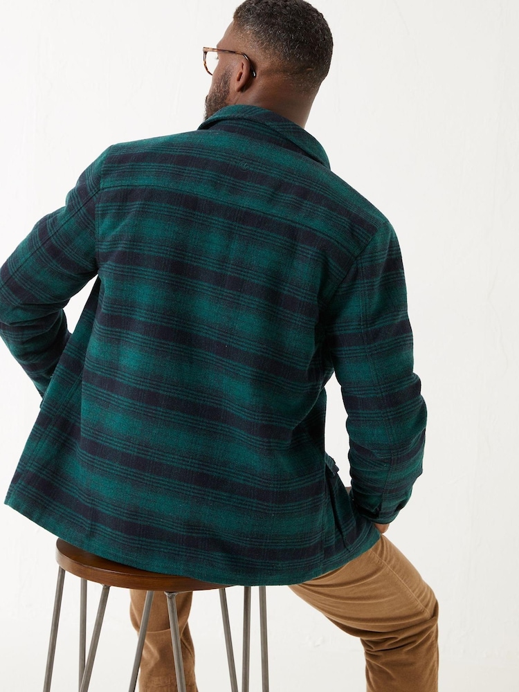 FatFace Green Fjord Ombre Overshirt - Image 2 of 4