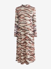 Animal Print - Netzstoff-Kleid, Umstandsmode - Bild 5 von 6