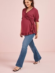 Blau - Schlagjeans (Umstandsmode) - Bild 3 von 6
