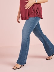 Blau - Schlagjeans (Umstandsmode) - Bild 4 von 6