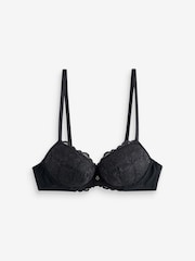 Ann Summers Black/Nude Plunge Padded Wired Sexy Lace Bras 2 Pack - Image 9 of 9