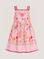 Monsoon Baby Unicorn Print Broderie Dress - 圖片 1/4