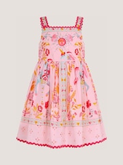 Monsoon Baby Unicorn Print Broderie Dress - 圖片 2/4